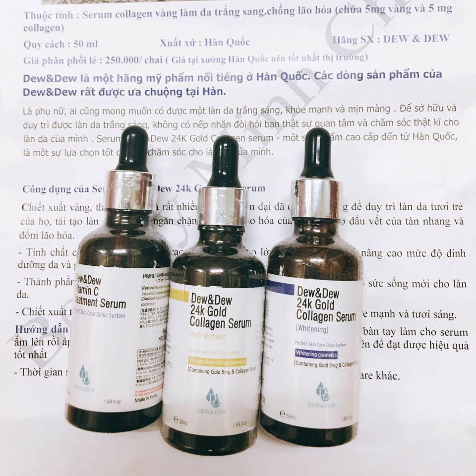 Serum Dew And Dew 24K Gold Collagen Chính Hãng Hàn Quốc-3