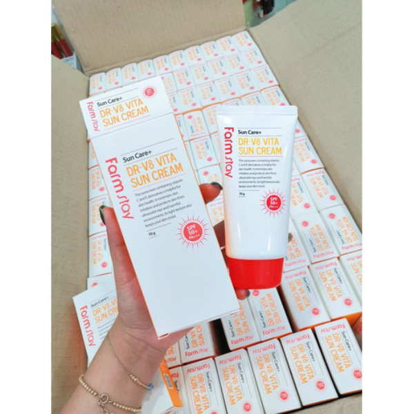 Kem Chống Nắng Farm Stay DR-V8 Vita Sun Cream-1