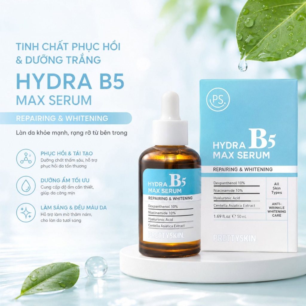 Serum B5 Pretty Skin hỗ trợ phục hồi, dưỡng trắng da 50ml-2