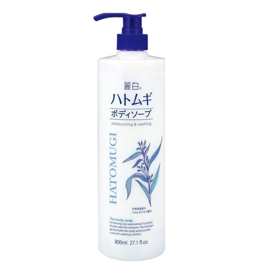 Sữa tắm dưỡng da Hatomugi moisturizing washing 800ml-1