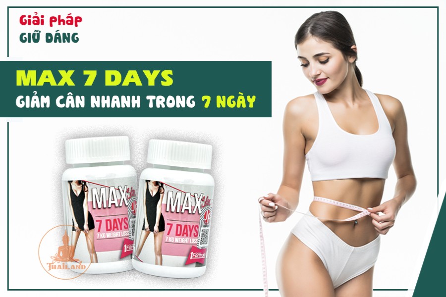 Viên Uống Giảm Cân Max Slim 7 Days Thái Lan-1